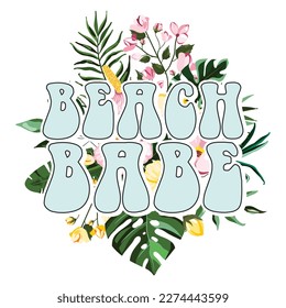 Beach Shirt Design, Beach PNG, Beach Babe PNG