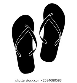 beach, shoe, flip, flop, summer, sandal, pair, 