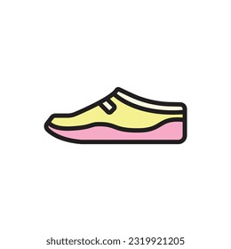 Beach Shoe Icon Vector Illustration
