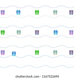 Beach shoes beach holiday vector background