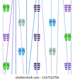 Beach shoes beach holiday vector background