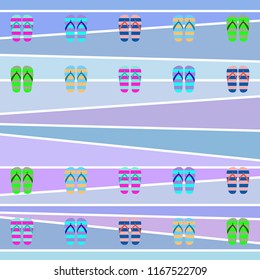 Beach shoes beach holiday vector background
