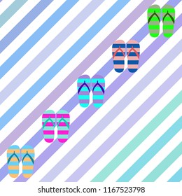 Beach shoes beach holiday vector background