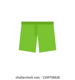 Beach shorts flat icon. Element of beach holidays colored icon for mobile concept and web apps. Detailed Beach shorts flat icon can be used for web and mobile. Premium icon on white background
