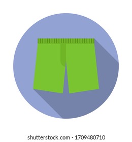 Icono de la sombra larga y plana. Simple vector de color de iconos de verano para ui y ux, sitio web o aplicación móvil