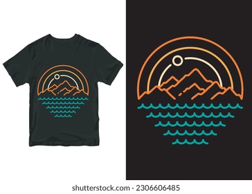 Beach side t shirts design
