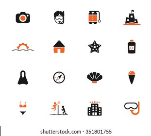 Beach simply icons