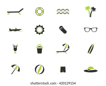 Beach simply icons for web and user interface