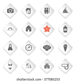 Beach simply symbol for web icons and user interface