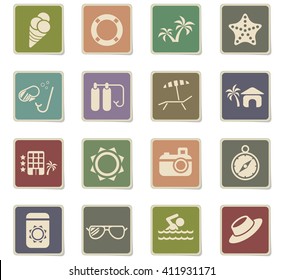 Beach simply symbol for web icons and user interface