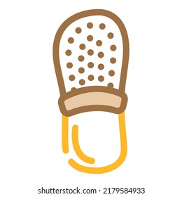 beach slippers color icon vector. beach slippers sign. isolated symbol illustration