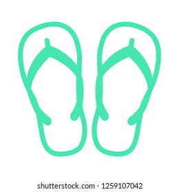 Beach Slippers - Flipflop Icon