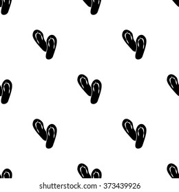 Beach slippers icon 