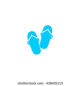 beach slippers, icon