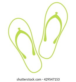 beach slippers icon