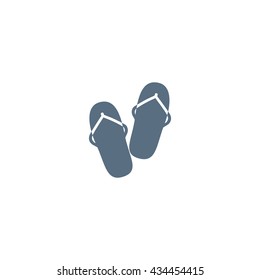 beach slippers, icon