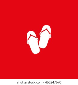 beach slippers, icon