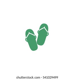 beach slippers, icon