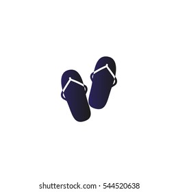 beach slippers, icon