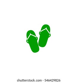 beach slippers, icon