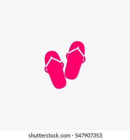 beach slippers, icon