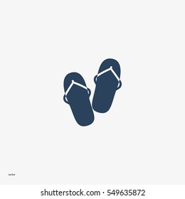 beach slippers, icon