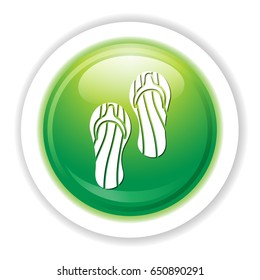 beach slippers icon
