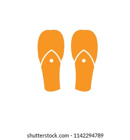 Beach slippers icon - Vector