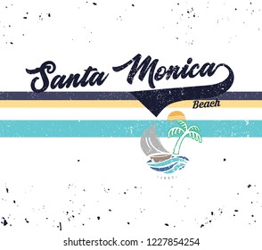 Beach slogan for T-shirt printing design and various jobs, typography, vector.