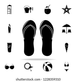 Beach sneakers icon. Beach holidays icons universal set for web and mobile
