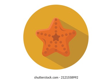 Ilustración del icono del vector de estrella de playa