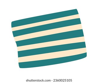Beach Striped Towel Vector Illustration