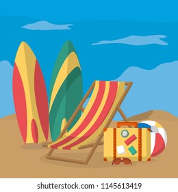 Beach and summer