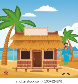 beach summer cartoon
