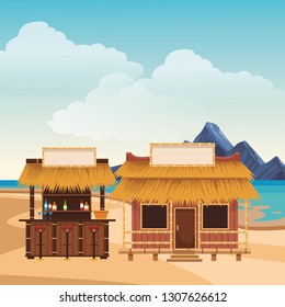 beach summer cartoon