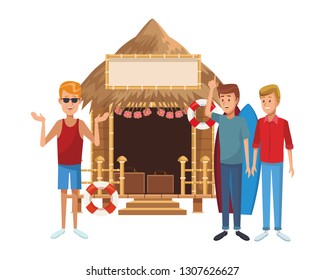 beach summer cartoon