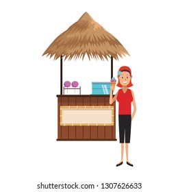 beach summer cartoon