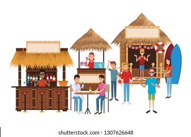beach summer cartoon