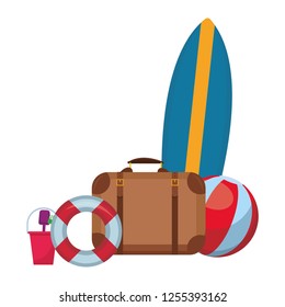 beach summer icons
