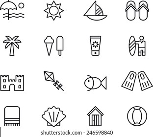 Beach & Summer icons