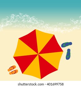 beach summer illustration