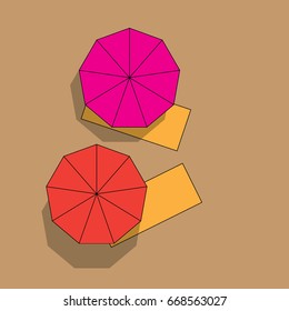 beach summer illustration