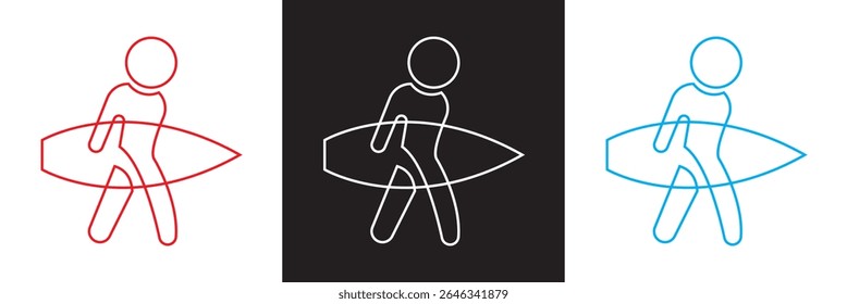 Beach summer play icon. Vector for websites, mobile interfaces, presentations, banner, visual branding etc. Vector illustration. isolated on white and black background. EPS 10
