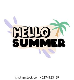 Beach and summer quotes, typography