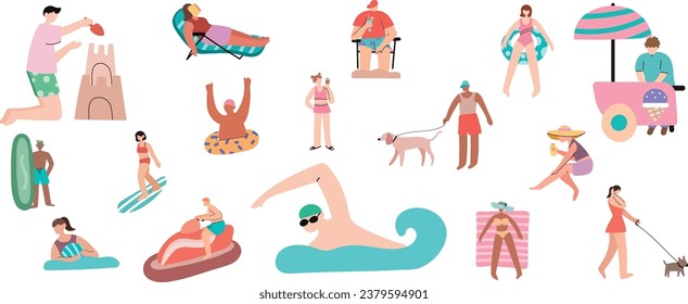 Beach Summer Simple People Element
