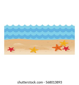 Beach summer vacations icon vector illustration graphic design