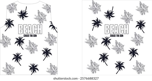 beach the sun t shirt vector art illustrations 