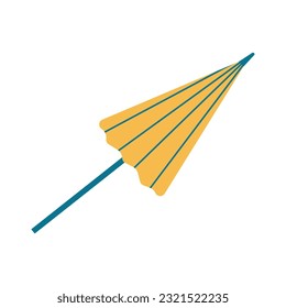 Beach sun umbrella Sun protection vector illustration

