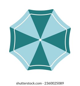 Beach Sun Umbrella Vector Illustration