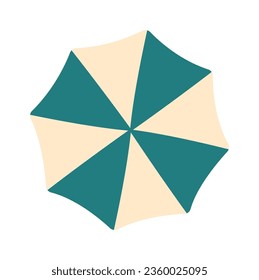 Beach Sun Umbrella Vector Illustration